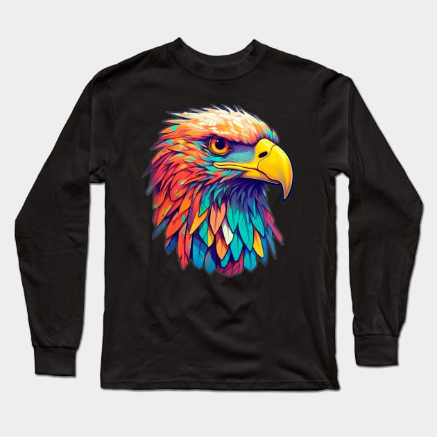 colored eagle Long Sleeve T-Shirt by NirckStore